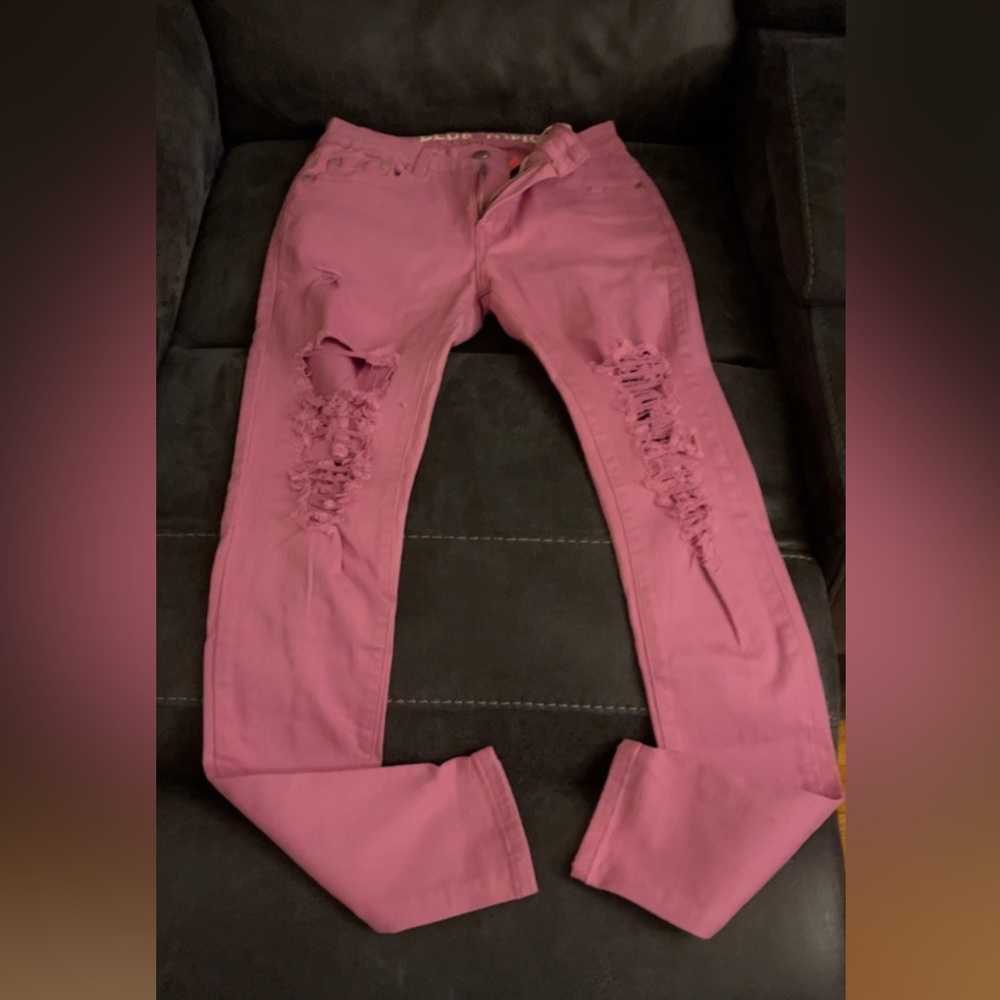 Distressed jeans